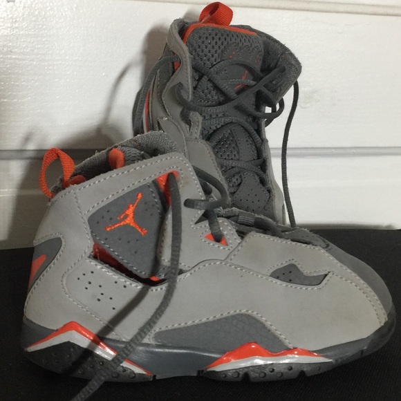 jordan true flight orange and grey